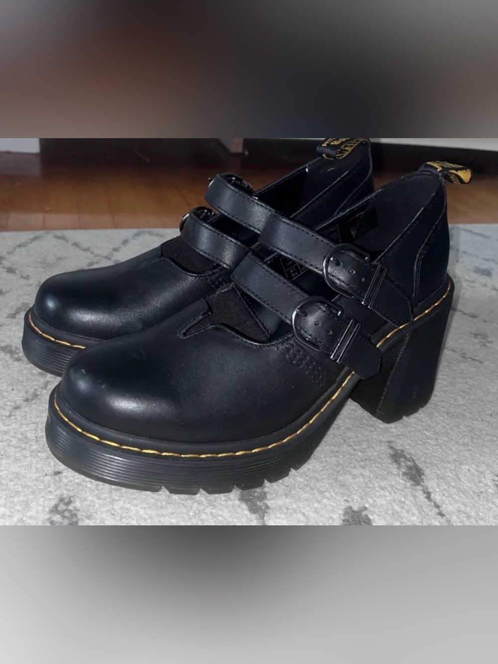Black Dr. Marten's Eviee Maryjane's size 9